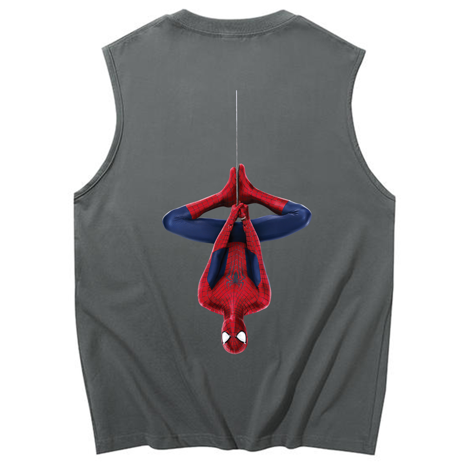 （画像用） Spider Man スパイダーマン コットン100％タンクトップ（背面プリント）